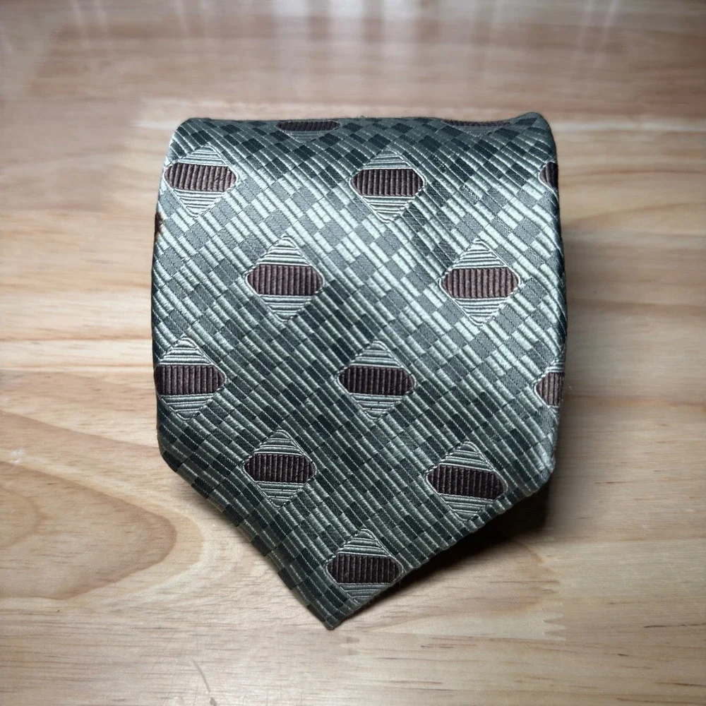 Robert Talbott Tie Mens Extra Long Green Geometric Silk Best of Class Nordstrom